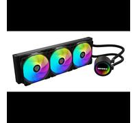 GENESIS NLG-2321 Système de refroidissement liquide tout-en-un pour processeur, 3 ventilateurs, éclairage Multi, couleur noire.