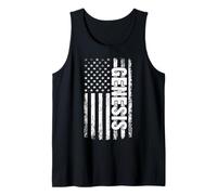 Genesis Nom Personnel Flag American Retro Femmes drôles Débardeur