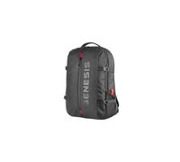 GENESIS Pallad 410 Sac à Dos Noir Polyester 15.6" Urbain - 440x320x120mm, Compartiments Notebook/Tablette, Poches Multiples, Imperméable, 10kg max.
