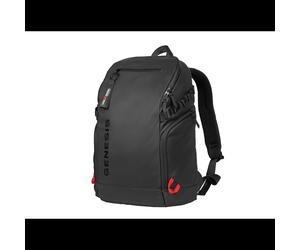GENESIS Pallad 420 Sac à Dos 15.6" Noir Polyester 600D, Compartiments Tablette/Clavier/Écouteurs, Résistant à l'abrasion/rayures/éclaboussures, 18L