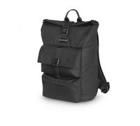 Genesis Pallad Sac à dos pour ordinateur portable de 14,1 à 17,3", compartiment pour ordinateur portable, université, école, travail, étude, sac étanche et fermeture éclair, Noir, 28,5 x 14,5 x 42 cm