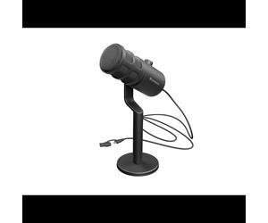 GENESIS Radium 350D Microphone PC Noir -48dB 16-14000Hz USB Type-A/C 24bit/192kHz Cardioïde avec support et câble USB 2.5m