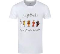 Genesis T-shirt Turn It on Again M Blanc Unisexe Importé