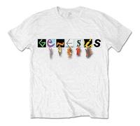 Genesis - T-Shirt # XXL White Unisex # Characters Logo [Import]