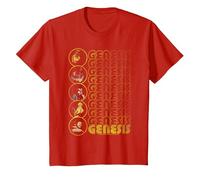Genesis The Carpet Crawlers T-Shirt, Enfant, Rouge, 10 Ans
