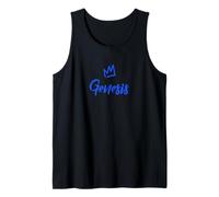 Genesis the King / Couronne bleue et nom pour homme appelés Genesis Débardeur