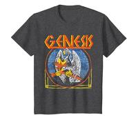 Genesis Vintage Bird T-Shirt, Enfant, Chiné Foncé, 10 Ans