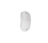 GENESIS Zircon 500 Souris Gaming Droitier RF Wireless/Bluetooth/USB-C Optique 10000 DPI, 6 Boutons, Capteur PMW3325, 1000Hz, 20G, Blanche