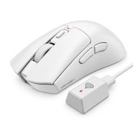 Genesis Zircon 880 Pro Souris de Jeu sans Fil 30 000 DPI 8000 Hz Blanc | Souris sans fil 8K E-Sport avec capteur PAW3950, 64 g, Glasskates, Kailh Optical, 6 boutons, 2,4 GHz, Bluetooth et USB-C