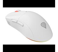 GENESIS Zircon XIII Souris Gaming Ambidextre RF Wireless + USB-C, 26000 DPI Optique Pixart PAW3395, 7 Boutons Programmables, 1000Hz, Blanche