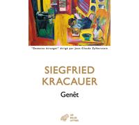 Genêt Par lui-même - Siegfried Kracauer - Belles Lettres - broché - Roman
