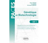 Génétique et Biotechnologie en PACES - Martin Krahn - Ellipses - broché - Manuel