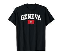 Genève Drapeau Suisse Wear Lake Geneva Suisse T-Shirt