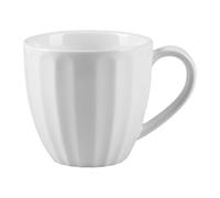 GENEVIEVE LETHU 535984 Tasse 21 cl en Porcelaine - Collection DOUX SOUVENIRS - Ø 7.5 cm H 7 cm - Coloris Blanc, décor Embossé