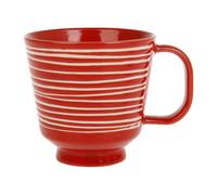 GENEVIEVE LETHU 536202 Mug 31 rès - Gamme LES BOBINES DE CALABRES - Ø 9 cm H 9 cm - Coloris Rouge, décor Relief
