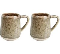 GENEVIEVE LETHU 536221 Tasse 13 cl en Grès - Collection VALDU NIELLU - Ø 5 cm H 7.5 cm - Coloris Beige (Lot de 2)