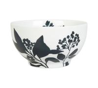 GENEVIEVE LETHU 536501 Bol 26 cl Porcelaine - Collection OMBRES BUCOLIQUES - Ø 9.5 cm H 5 cm - Coloris Blanc, décor Noir