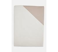 Genevieve Lethu Housse de couette unie réversible 240x220 percale crème/gris