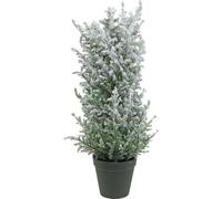 Genévrier artificiel enneigé en pot, magie de l'hiver Deko Arbre artificiel H47cm