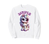 Genévrier Mignon Motif Licorne pour Filles nom genévrier Sweatshirt