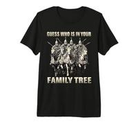Gengis Khan ADN Humour Motif Empire Mongol Horde d'or T-Shirt Haut de Gamme