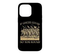 Gengis Khan Empire Mongol Cavalier Guerrier Horde d'or Coque pour iPhone 14 Pro Max