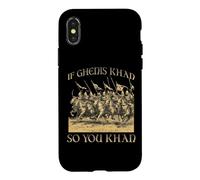 Gengis Khan Empire Mongol Cavalier Guerrier Horde d'or Coque pour iPhone X/XS