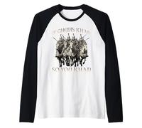 Gengis Khan Motif Humoristique Empire Mongol Horde d'or à Manche Raglan