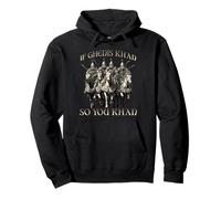 Gengis Khan Motif Humoristique Empire Mongol Horde d'or à Sweat à Capuche