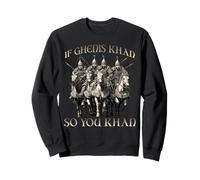 Gengis Khan Motif Humoristique Empire Mongol Horde d'or à Sweatshirt