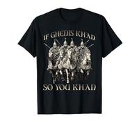 Gengis Khan Motif Humoristique Empire Mongol Horde d'or à T-Shirt