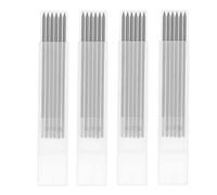 GENGUTOO Carpenter crayon recharge longue recharge de crayon de travail du bois de graphite durable 24pcs (Noir)