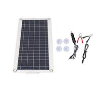 GENGUTOO Chargeur de Batterie Solaire Chargeur de Batterie à Haute efficacité monocristalline Silicon ETFE Panneau de Charge pour Car RV 12V Panneau Solaire Portable