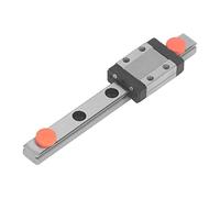 GenGutoo MGN9c Guide linéaire rail miniature du rail linéaire Guide de glissière petit rail de guidage léger pour les machines-outils CNC 3D Portage d'acier (100 mm)