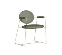 GENHAOSAN Aire De Repos Chaise de Salle à Manger Luxe légère Italienne en Acier Inoxydable négociation du Service des Ventes Chaise Longue