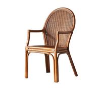 GENHAOSAN Aire De Repos Chaises, Tables et chaises en rotin tissé à la Main de Style Vintage, Balcon Dossier Simple for Loisirs Chaise Longue