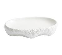 GENHAOSAN Assiettes Assiette ovale en forme de roche, assiette creuse for la maison, assiette froide en céramique, vaisselle for hôtel et club Vaisselle De Dîner(10-inch)