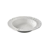 GENHAOSAN Assiettes Grande assiette creuse occidentale, assiette creuse, vaisselle créative blanche, saladier en céramique Vaisselle De Dîner(A)