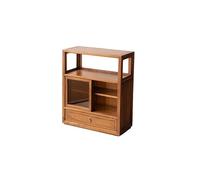 GENHAOSAN Table Basse Canapé Chinois en Bois, Table d'appoint, Armoire de Rangement, Baie vitrée, for thé Zen De Bout De Salon