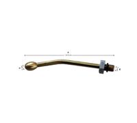 génia Canule en laiton de 10cm, pour ovins Seringue d'administration Pistolman de GENIA 20-250ml
