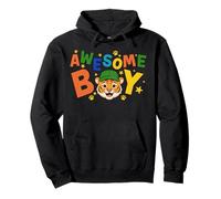 Génial Boy Cute Tiger Graphic Célébration d'anniversaire pour Enfants Sweat à Capuche