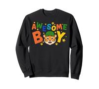 Génial Boy Cute Tiger Graphic Célébration d'anniversaire pour Enfants Sweatshirt
