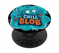 Génial Chill Blob pour Un Look Mignon et drôle PopSockets PopGrip Adhésif