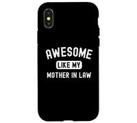 Génial comme ma Belle-mère drôle Mignon Sarcastique Parent Coque pour iPhone X/XS