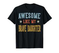Génial comme ma courageuse Fille rétro Vintage T-Shirt