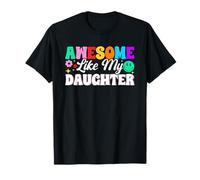 Génial, comme ma fille, mère, fille, parent drôle T-Shirt