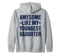 Génial, comme ma Plus Jeune Fille, drôle, rétro, Fier Papa, Maman Sweat à Capuche