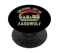 Génial comme Un Aardwolf, Amateur de Loup d'Aardwolf Amusant pour Homme et Femme PopSockets PopGrip Adhésif