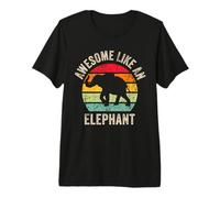 Génial comme Un éléphant, Amateur d'éléphant Amusant pour Les Hommes et T-Shirt Haut de Gamme