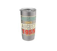 Génial depuis août 1955, édition limitée, anniversaire : 71 ans Gobelet isotherme en acier inoxydable double paroi